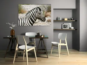 Tablou Canvas, "Zebra în peisaj african sălbatic", 150 x 100 cm – poza 5