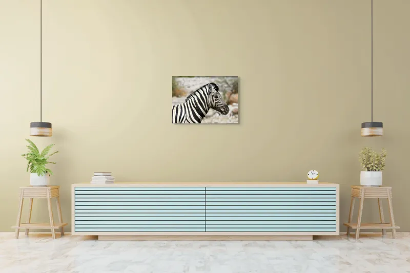 Tablou Canvas, "Zebra în peisaj african sălbatic", 70 x 50 cm – poza 7