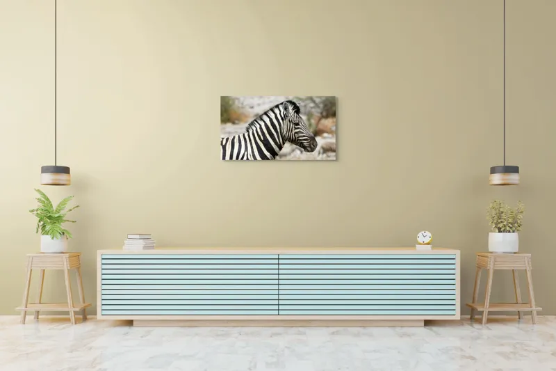 Tablou Canvas, "Zebra în peisaj african sălbatic", 90 x 50 cm – poza 5