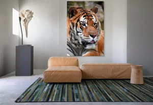 Tablou Canvas, "Tigrul din savana însorită", 100 x 150 cm – poza 7