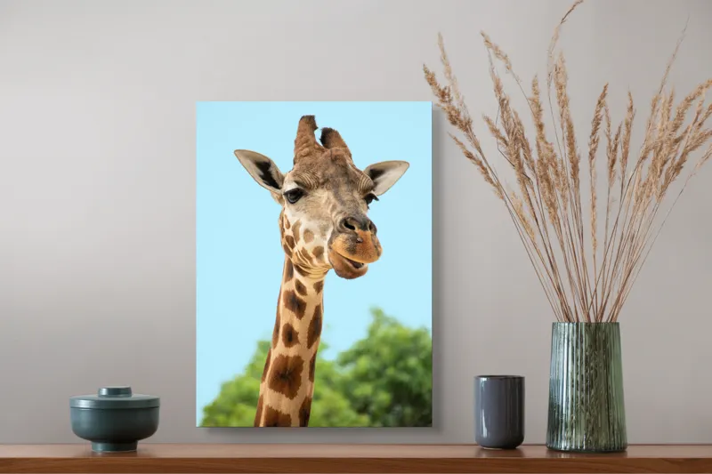 Tablou Canvas cu Girafă, , Maro, 39 x 54 cm