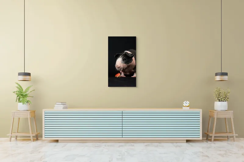 Tablou Canvas, "Porcușorul curios și felia de măr", 50 x 90 cm – poza 6