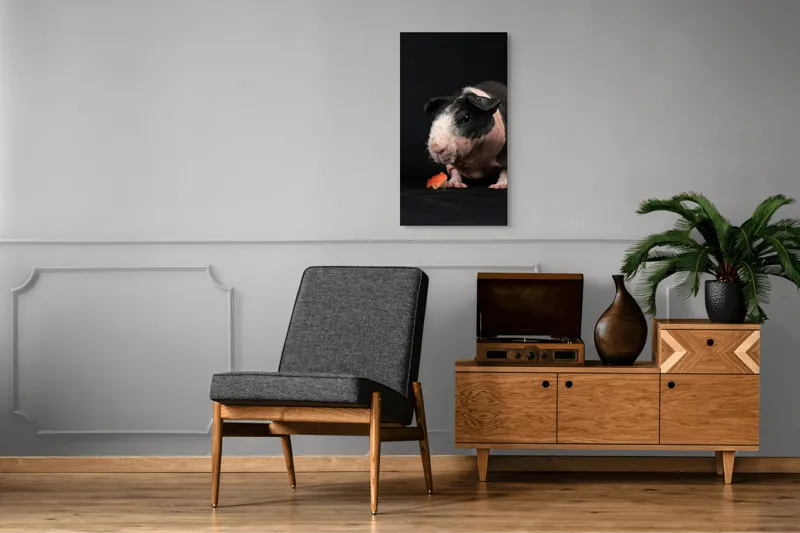 Tablou Canvas, "Porcușorul curios și felia de măr", 50 x 90 cm – poza 8