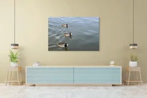 Tablou Canvas, "Rațe plutind pe lac liniștit", 150 x 100 cm – poza 6