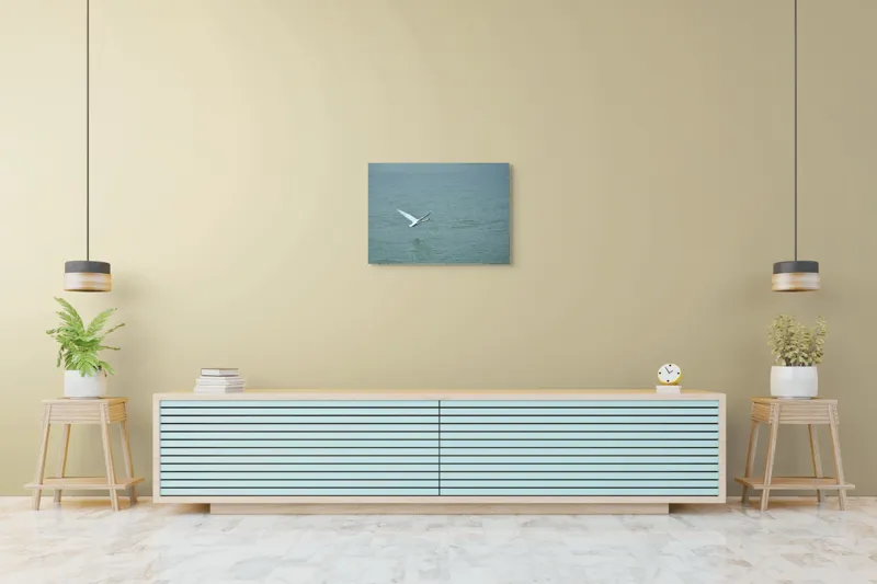 Tablou Canvas, "Liniștea unui zbor solitar", Grațiozitate, Libertate, Natură, Liniște, Reflecție, Zbor, Serenitate, 70 x 50 cm – poza 7