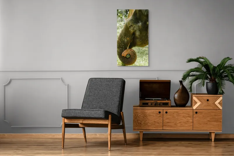 Tablou Canvas, "Elefantul în pădurea tropicală verde", Nu pot identifica cine este în imagine., 50 x 90 cm – poza 8