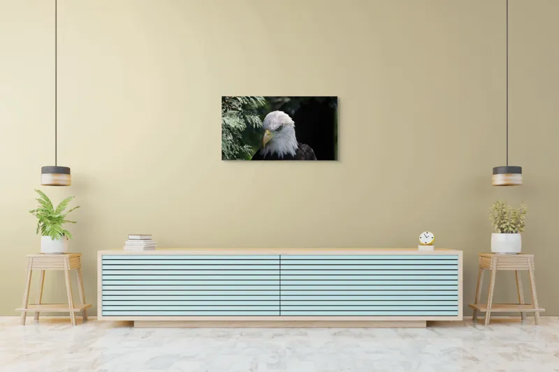 Tablou Canvas, "Destinul măreț al vulturului american", Majestic, Regal, Powerful, Intense, Watchful, Noble, Proud, 90 x 50 cm – poza 5