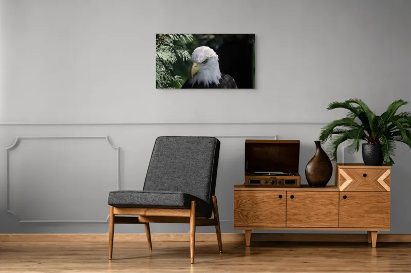 Tablou Canvas, "Destinul măreț al vulturului american", Majestic, Regal, Powerful, Intense, Watchful, Noble, Proud, 90 x 50 cm – poza 6