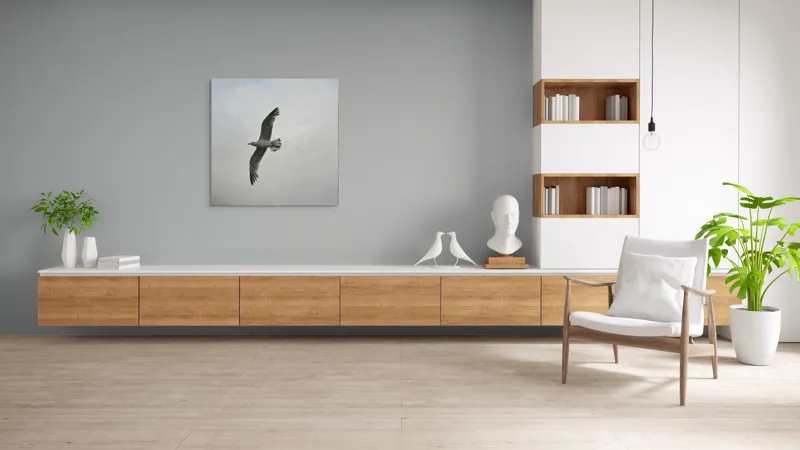 Tablou Canvas, "Zborul liniștit al pescărușului alb", Pescăruș, Cer, Zbor, Aripi, Libertate, Nor, Natură, Liniște, 100 x 100 cm – poza 8