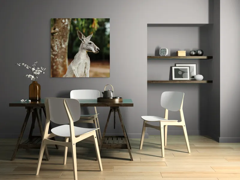Tablou Canvas, "Cangurul la umbra copacului bătrân", 100 x 100 cm – poza 6