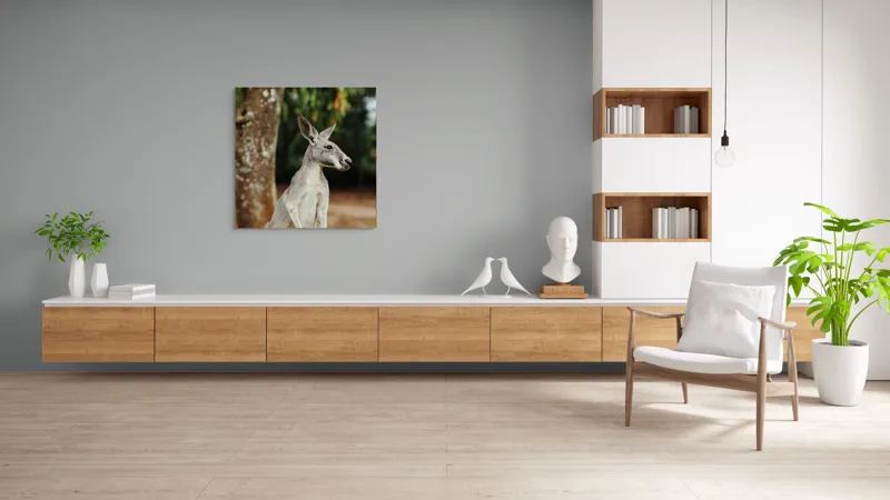 Tablou Canvas, "Cangurul la umbra copacului bătrân", 100 x 100 cm – poza 8