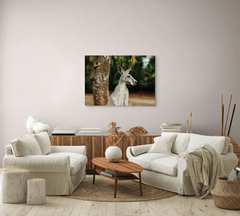 Tablou Canvas, "Cangurul la umbra copacului bătrân", 100 x 70 cm – poza 3