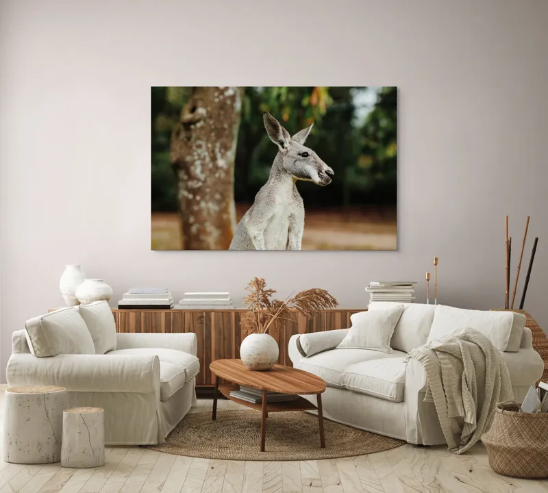 Tablou Canvas, "Cangurul la umbra copacului bătrân", 150 x 100 cm – poza 3