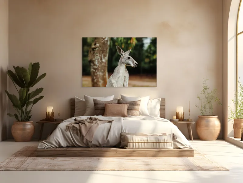 Tablou Canvas, "Cangurul la umbra copacului bătrân", 150 x 100 cm – poza 4