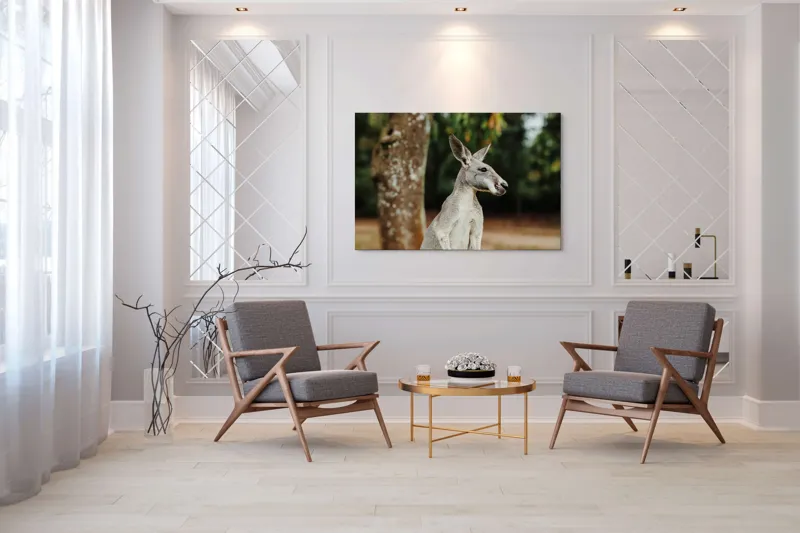 Tablou Canvas, "Cangurul la umbra copacului bătrân", 150 x 100 cm – poza 7