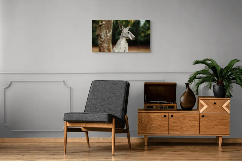 Tablou Canvas, "Cangurul la umbra copacului bătrân", 90 x 50 cm – poza 6