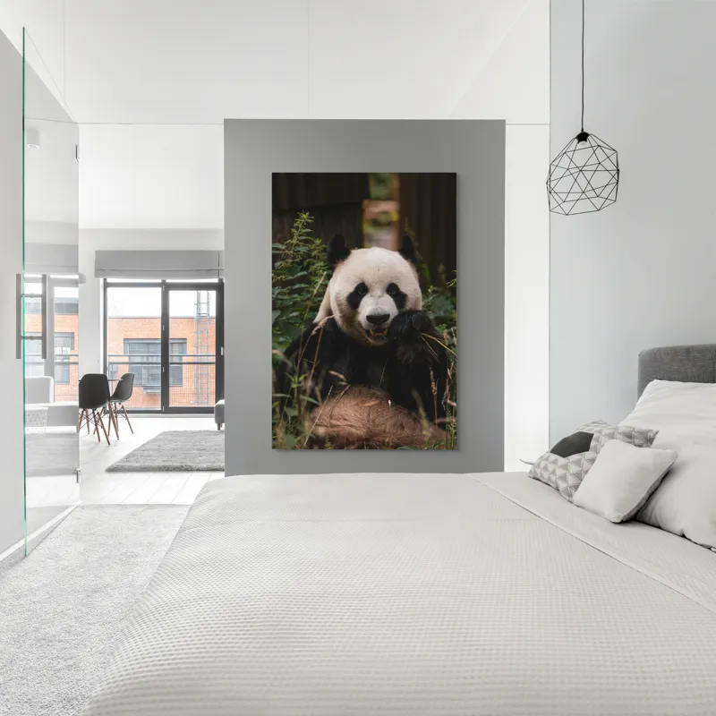 Tablou Canvas, "Panda în mijlocul naturii verzi", 100 x 150 cm – poza 5