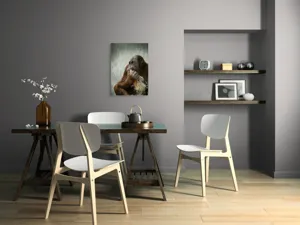 Tablou Canvas, "Contemplare în lumea primatelor", 50 x 70 cm – poza 5