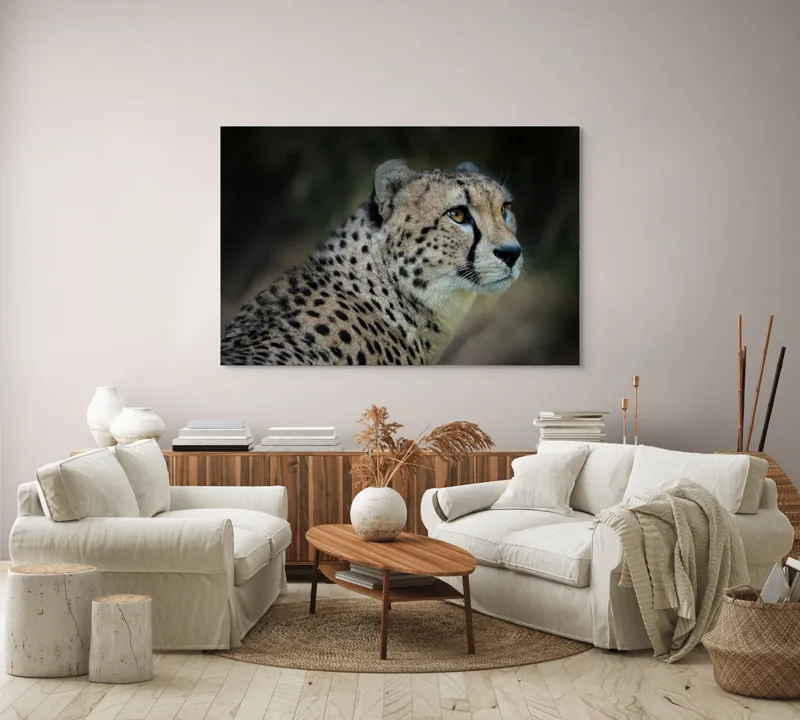 Tablou Canvas, "Grația și viteza ghepardului în sălbăticie", 150 x 100 cm – poza 3