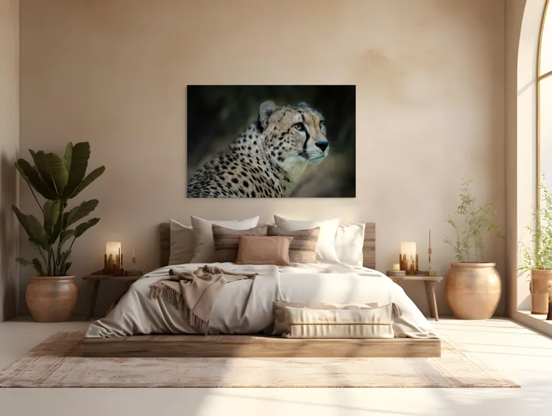 Tablou Canvas, "Grația și viteza ghepardului în sălbăticie", 150 x 100 cm – poza 4