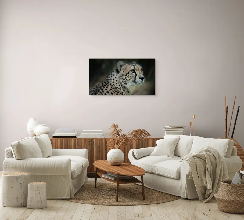 Tablou Canvas, "Grația și viteza ghepardului în sălbăticie", 90 x 50 cm – poza 4