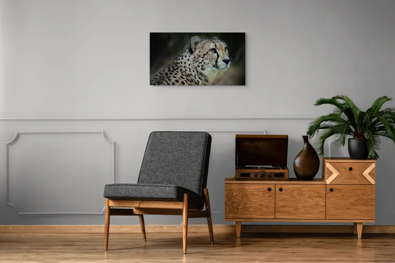 Tablou Canvas, "Grația și viteza ghepardului în sălbăticie", 90 x 50 cm – poza 6