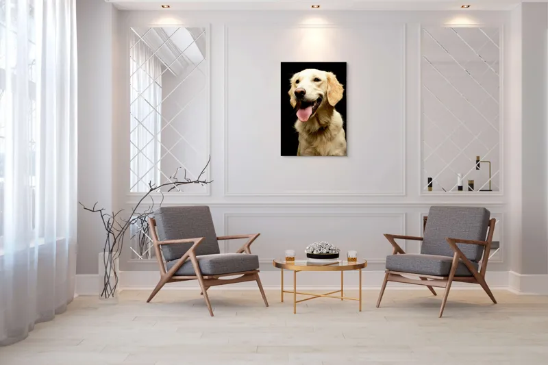 Tablou Canvas, "Aur curgător în blană de câine", 70 x 100 cm – poza 8