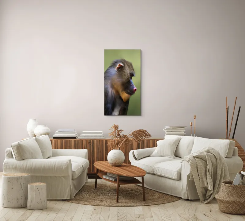 Tablou Canvas, "Mandrilul contemplând în tăcerea naturii", Nu pot să clasific această imagine., 50 x 90 cm – poza 7