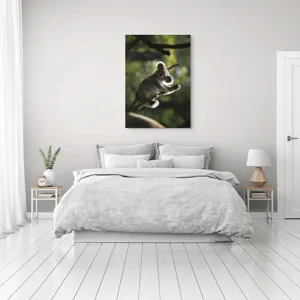 Tablou Canvas, "Koala la odihnă între crengi luminoase", 70 x 100 cm – poza 3