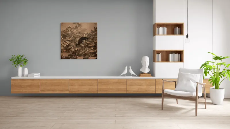 Tablou Canvas, "Dansul vulturilor într-o furtună de praf", Vulturi, Căprioară, Haos, Prăfuit, Aripi, Natură, Agitație, Sălbăticie, Pradă, Supraviețuire, 100 x 100 cm – poza 8