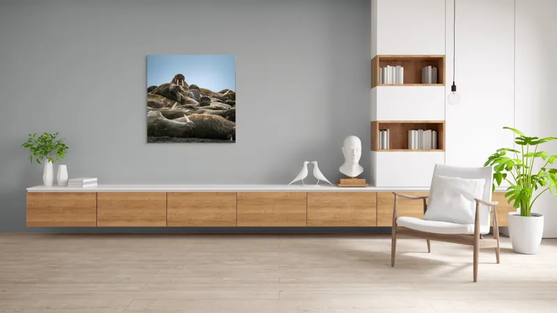 Tablou Canvas, "În împărăția morsei somnoroase", 100 x 100 cm – poza 8