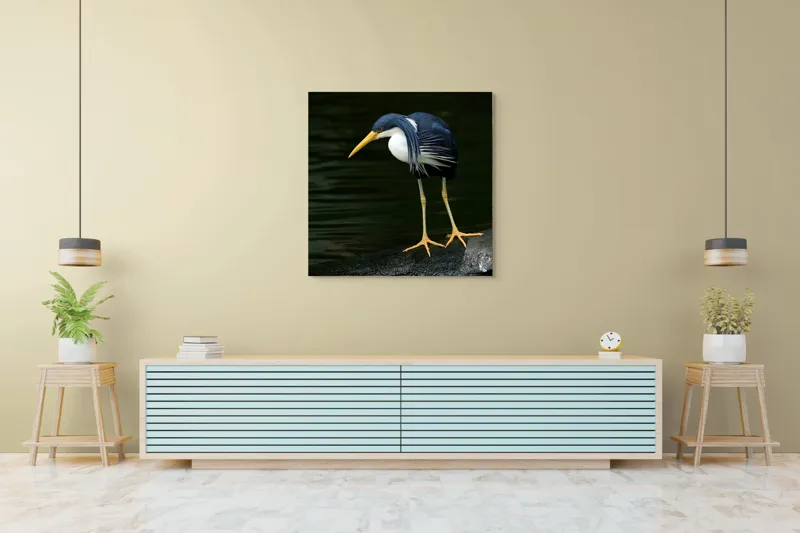 Tablou Canvas, "Privirea păsării către adâncuri verzi", Îmi pare rău, nu pot face asta., 100 x 100 cm – poza 5