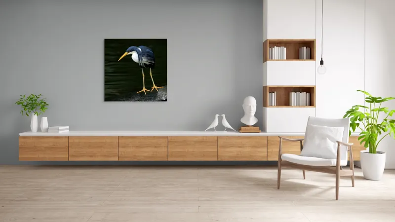 Tablou Canvas, "Privirea păsării către adâncuri verzi", Îmi pare rău, nu pot face asta., 100 x 100 cm – poza 8