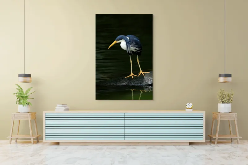 Tablou Canvas, "Privirea păsării către adâncuri verzi", 100 x 150 cm – poza 4