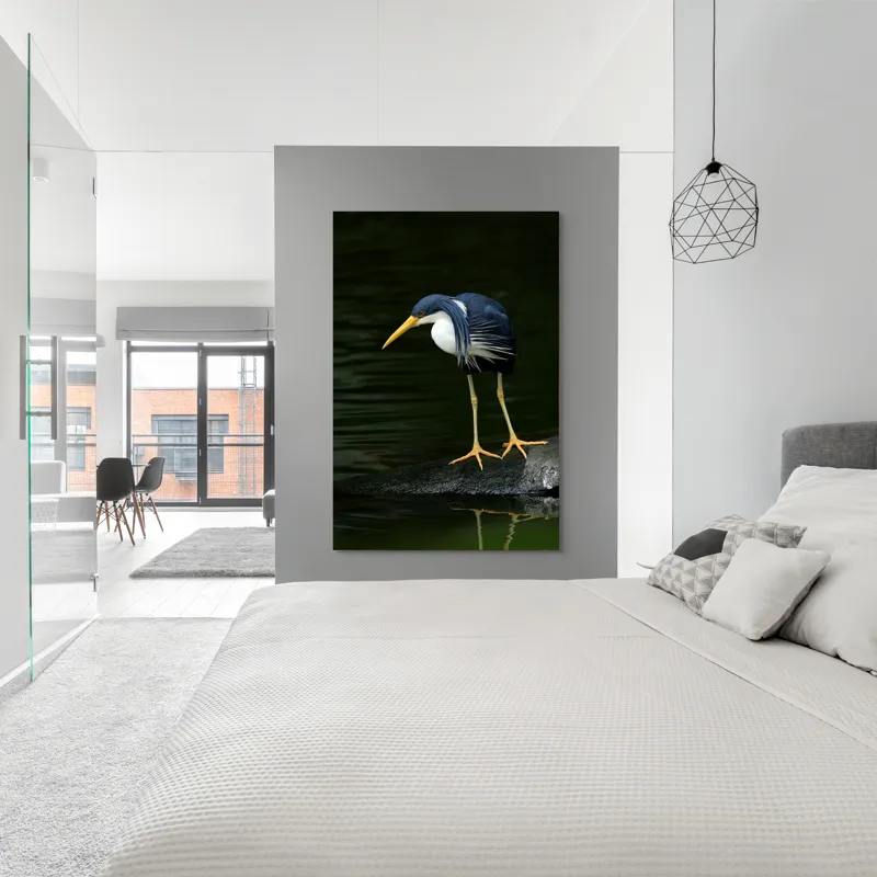 Tablou Canvas, "Privirea păsării către adâncuri verzi", 100 x 150 cm – poza 5