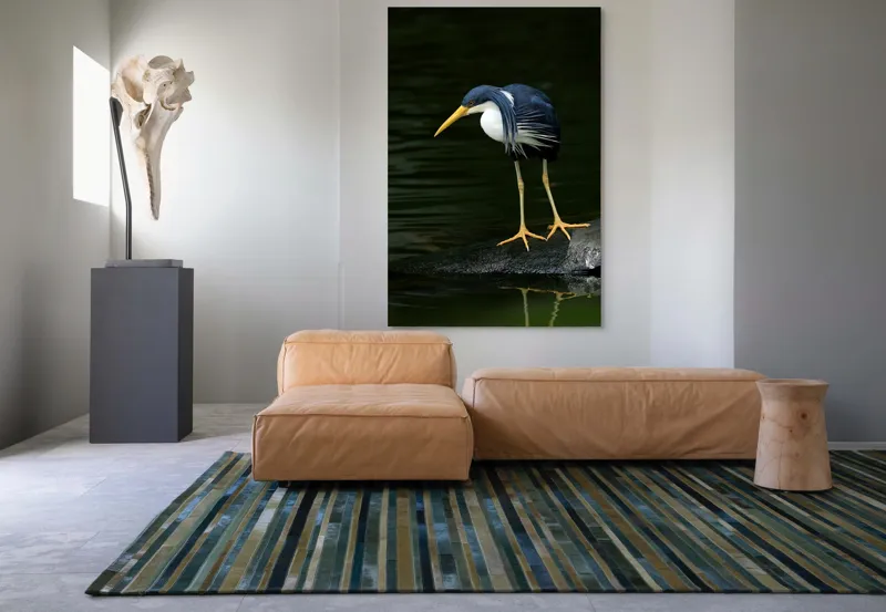 Tablou Canvas, "Privirea păsării către adâncuri verzi", 100 x 150 cm – poza 7