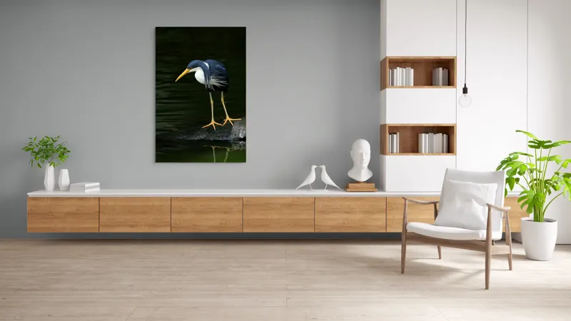 Tablou Canvas, "Privirea păsării către adâncuri verzi", 100 x 150 cm – poza 8