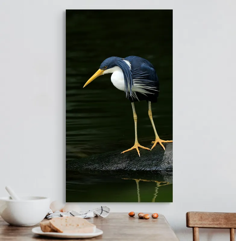 Tablou Canvas, "Privirea păsării către adâncuri verzi", 50 x 90 cm – poza 3