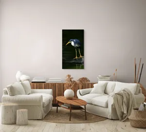 Tablou Canvas, "Privirea păsării către adâncuri verzi", 50 x 90 cm – poza 7