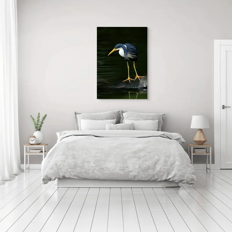 Tablou Canvas, "Privirea păsării către adâncuri verzi", Îmi pare rău, nu pot face asta., 70 x 100 cm – poza 3