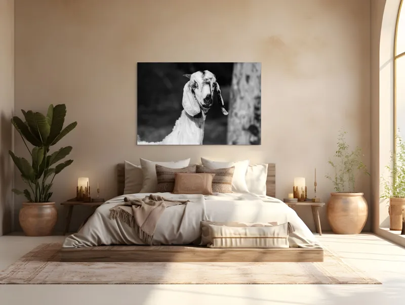 Tablou Canvas, "Capra cu urechi de mătase", 150 x 100 cm – poza 4