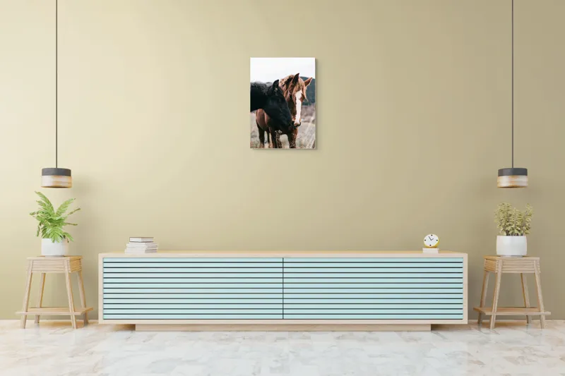 Tablou Canvas, "Prietenie de neclintit între cai", I don't know who they are., 50 x 70 cm – poza 6