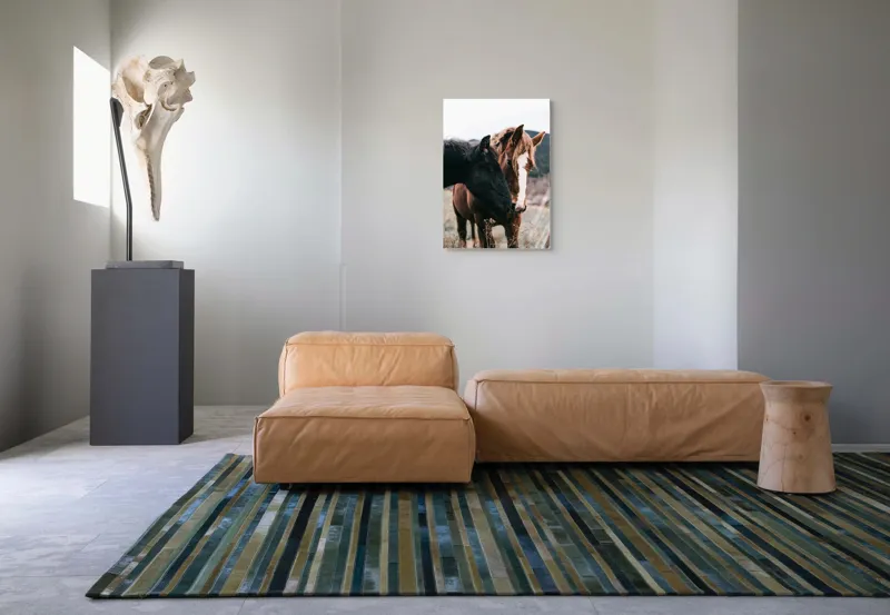 Tablou Canvas, "Prietenie de neclintit între cai", I don't know who they are., 50 x 70 cm – poza 7