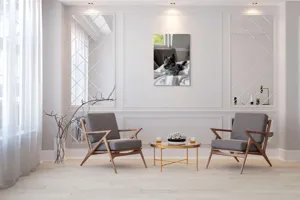 Tablou Canvas, "Căţelul albastru cu privire curioasă", 70 x 100 cm – poza 8
