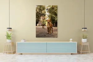 Tablou Canvas, "Cățeii exploratori ai pădurii verzi", 100 x 150 cm – poza 4