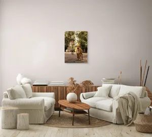 Tablou Canvas, "Cățeii exploratori ai pădurii verzi", 50 x 70 cm – poza 4