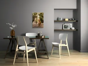 Tablou Canvas, "Cățeii exploratori ai pădurii verzi", 50 x 70 cm – poza 5