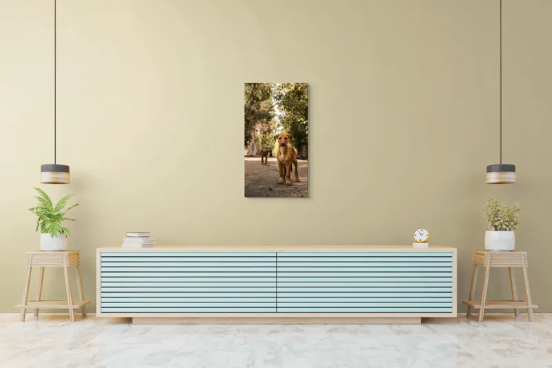 Tablou Canvas, "Cățeii exploratori ai pădurii verzi", 50 x 90 cm – poza 6