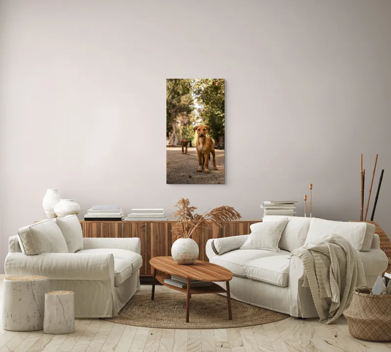Tablou Canvas, "Cățeii exploratori ai pădurii verzi", 50 x 90 cm – poza 7