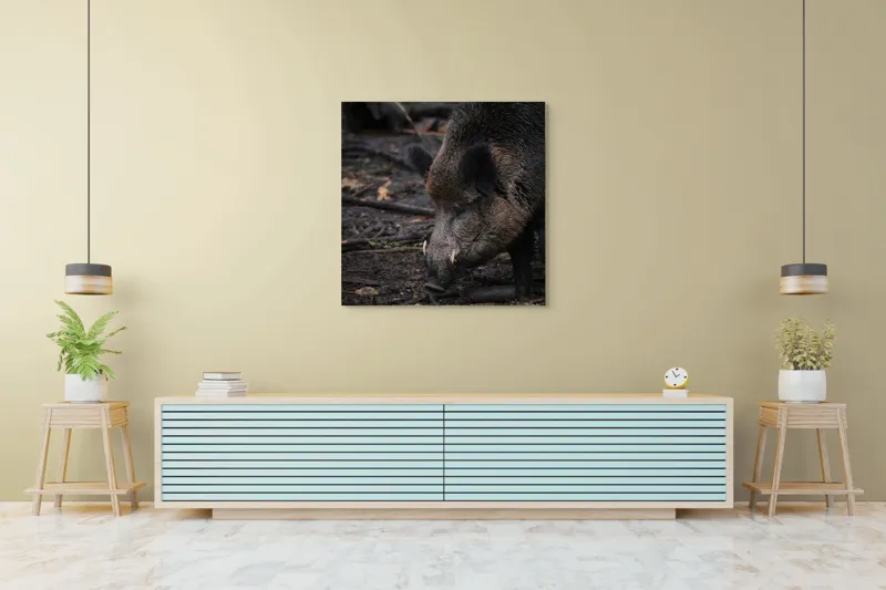 Tablou Canvas, "Mistreț în pădurea întunecată", 100 x 100 cm – poza 5